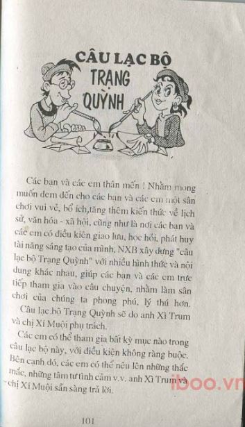 Truyện Trạng Quỷnh tập 1: Sao Sáng Xứ Thanh